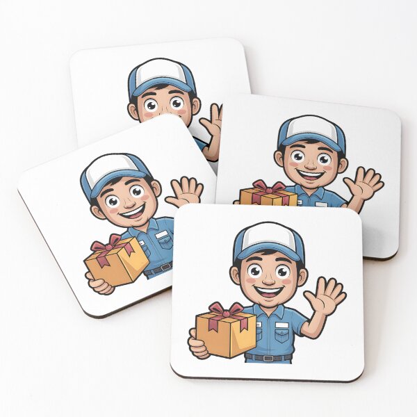 Item preview, Labor Day Delivery Worker Cartoon designed and sold by CraftStudioCo.