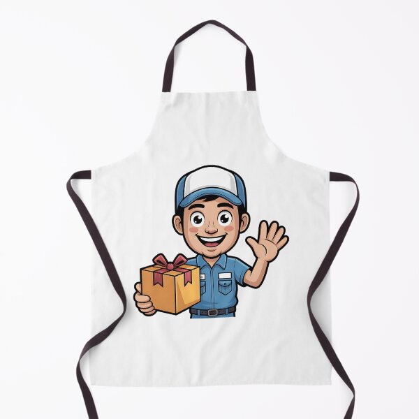 Item preview, Labor Day Delivery Worker Cartoon designed and sold by CraftStudioCo.