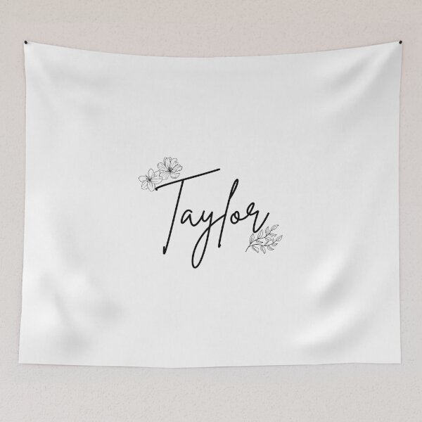Item preview, Taylor Name Floral designed and sold by RoseWinter.