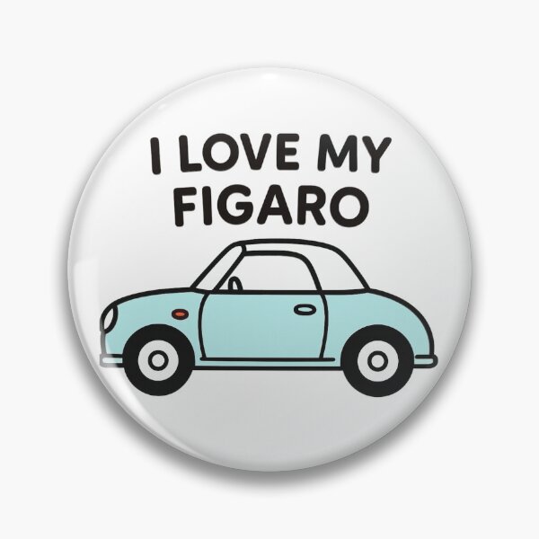 Item preview, I Love My Figaro – Blue Retro Nissan Figaro Car designed and sold by Woop Woop .