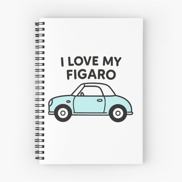 Item preview, I Love My Figaro – Blue Retro Nissan Figaro Car designed and sold by Woop Woop .