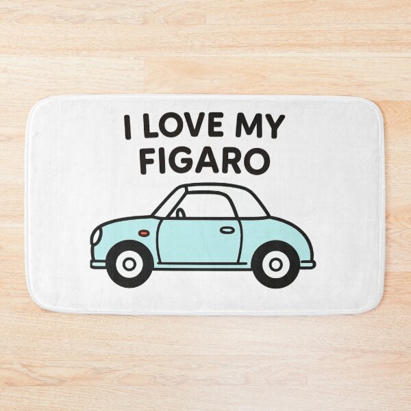 Item preview, I Love My Figaro – Blue Retro Nissan Figaro Car designed and sold by Woop Woop .