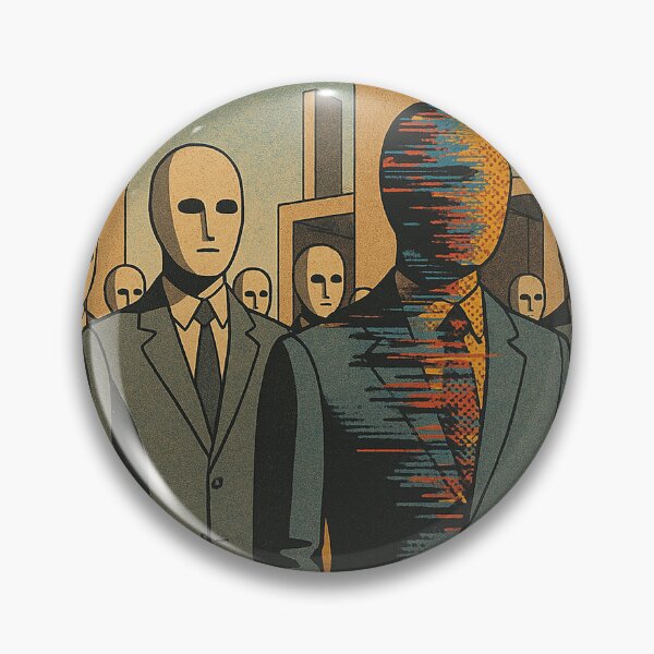 Item preview, Glitched Identity in Surreal Corporate Crowd designed and sold by weirdfishes123.