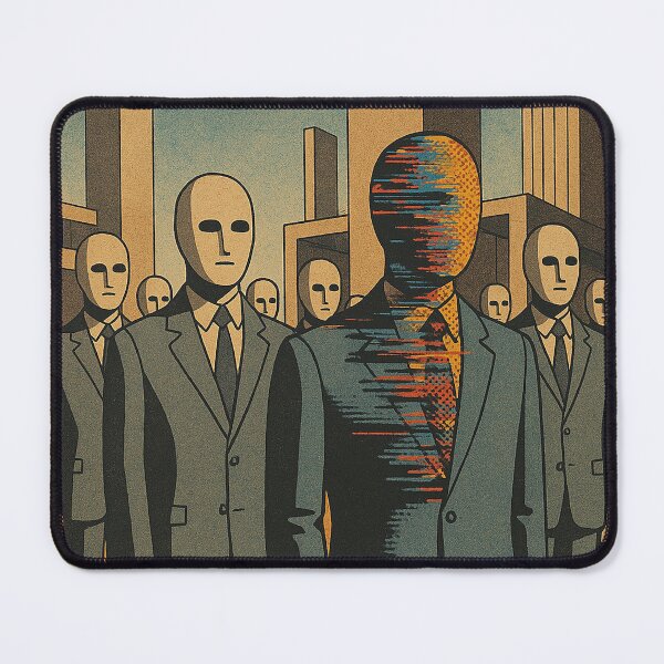 Item preview, Glitched Identity in Surreal Corporate Crowd designed and sold by weirdfishes123.