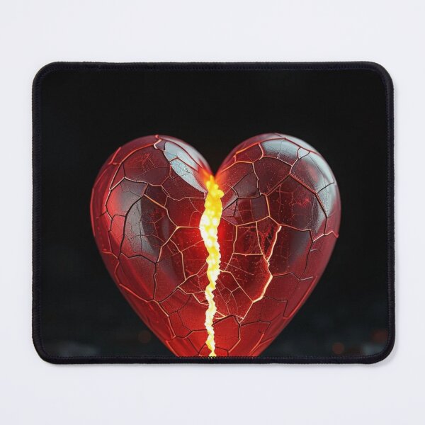 Item preview, Broken Heart 3D Realistic Design – Emotional Art designed and sold by artsdesignpro.