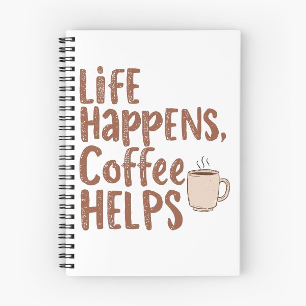 Item preview, Life Happens, Coffee Helps designed and sold by DailyMoodPrints.