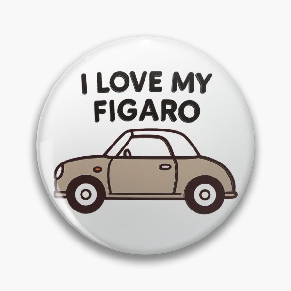 Item preview, I Love My Figaro – Topaz Mist Retro Nissan Figaro Car designed and sold by Woop Woop .