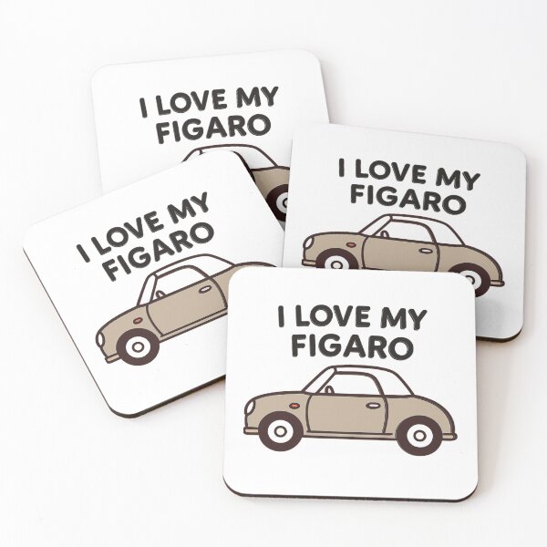 Item preview, I Love My Figaro – Topaz Mist Retro Nissan Figaro Car designed and sold by Woop Woop .