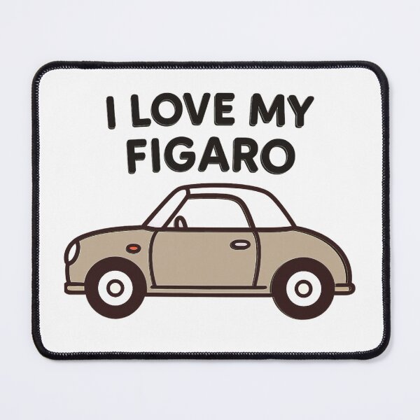 Item preview, I Love My Figaro – Topaz Mist Retro Nissan Figaro Car designed and sold by Woop Woop .