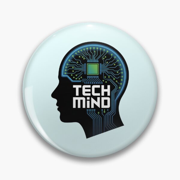 Item preview, TechMind Circuit Brain Head Silhouette Futuristic Design designed and sold by NewAspect.