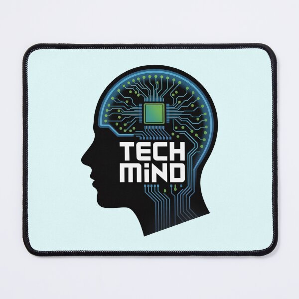Item preview, TechMind Circuit Brain Head Silhouette Futuristic Design designed and sold by NewAspect.