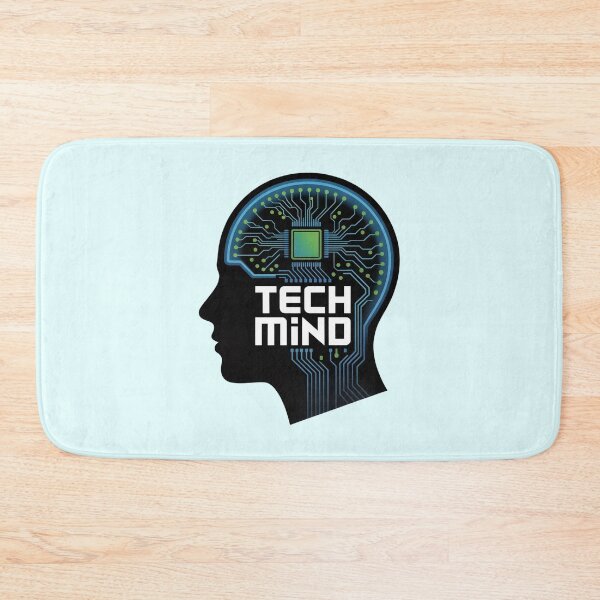 Item preview, TechMind Circuit Brain Head Silhouette Futuristic Design designed and sold by NewAspect.