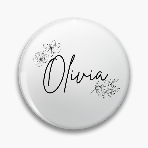Item preview, Olivia Name Floral designed and sold by RoseWinter.
