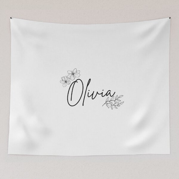 Item preview, Olivia Name Floral designed and sold by RoseWinter.