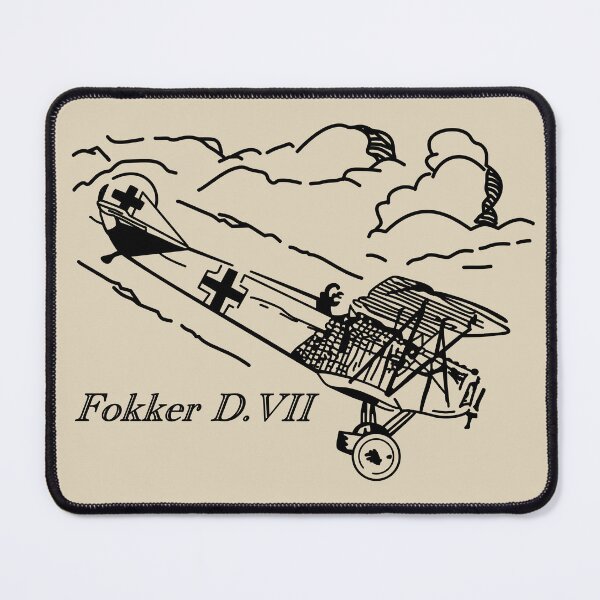 Item preview, Fokker D.VII German WWI Biplane Fighter Flying Clouds designed and sold by MilitaryMart.