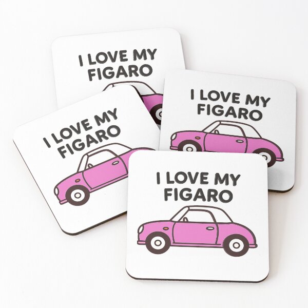 Item preview, I Love My Figaro – Pink Retro Nissan Figaro Car designed and sold by Woop Woop .