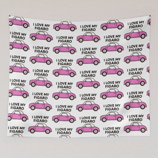 Item preview, I Love My Figaro – Pink Retro Nissan Figaro Car designed and sold by Woop Woop .