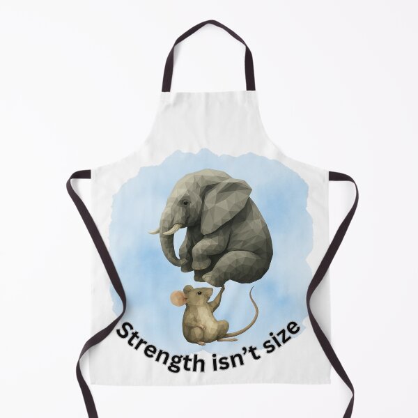 Item preview, Strength Beyond Size – Surreal Geometric Mouse and Elephant designed and sold by GeoWild Designs.