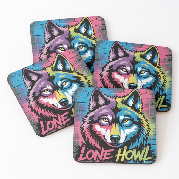 Item preview, Lone Howl,graffiti. designed and sold by elegantpaterns.
