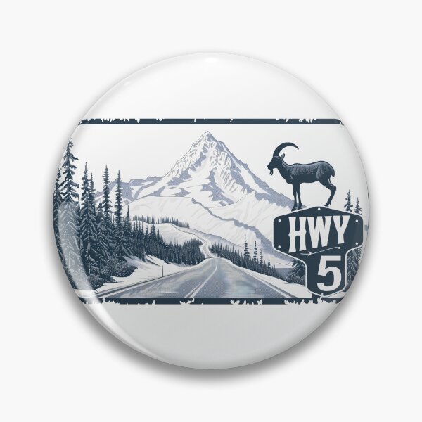 Item preview, HWY 5 Canada Mountain Goat Highway, Highway 5 Coquihalla Highway, Canadian Rockies Road designed and sold by meganohm.