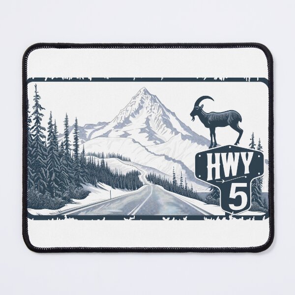 Item preview, HWY 5 Canada Mountain Goat Highway, Highway 5 Coquihalla Highway, Canadian Rockies Road designed and sold by meganohm.