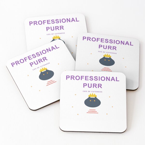 Item preview, Professional Purr – CEO of Cuteness Cat Design designed and sold by Inktuitivo.