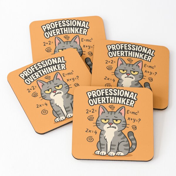 Item preview, Overthinking Expert designed and sold by catastrocat.