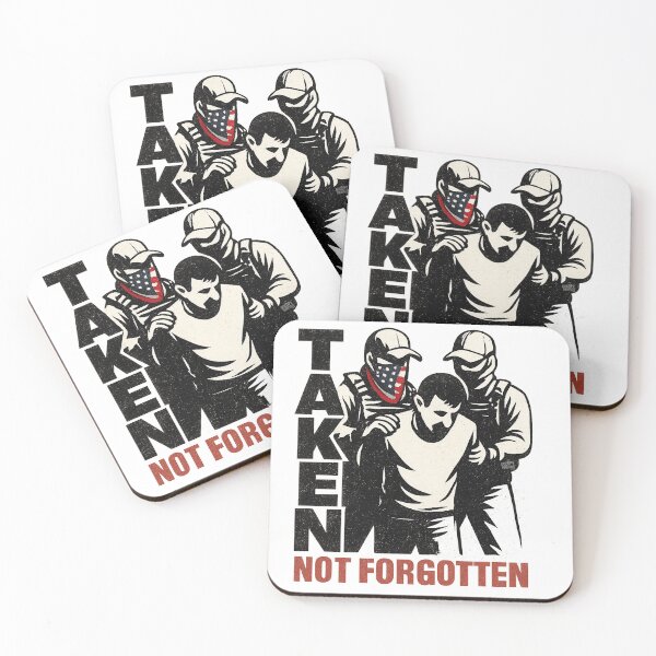 Item preview, TAKEN not forgotten – Stencil Graphic designed and sold by Occupy Threads.