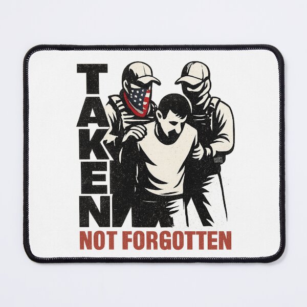 Item preview, TAKEN not forgotten – Stencil Graphic designed and sold by Occupy Threads.