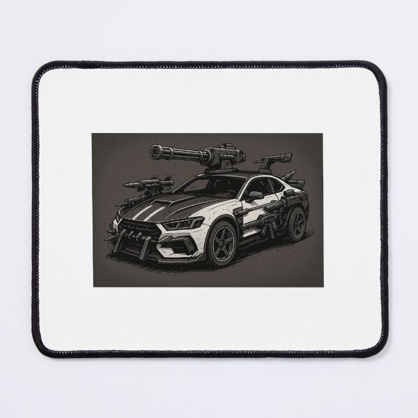 Item preview, Black and White Vertigo Car — Art for Car Battles designed and sold by thomashummelgen.