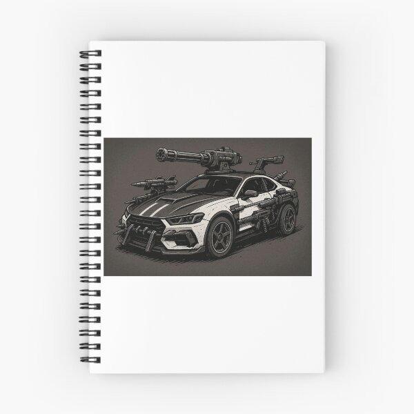 Item preview, Black and White Vertigo Car — Art for Car Battles designed and sold by thomashummelgen.