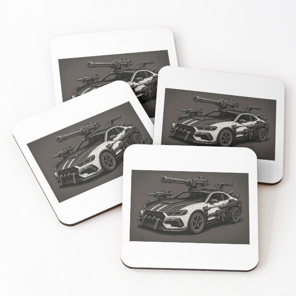 Item preview, Black and White Vertigo Car — Art for Car Battles designed and sold by thomashummelgen.