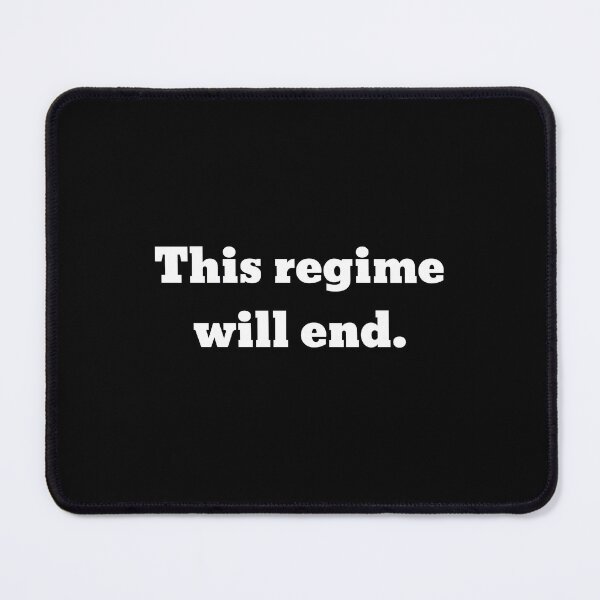 Item preview, This Regime Will End White Text - Bold Political Protest Design designed and sold by Social Justice Designs & Art.