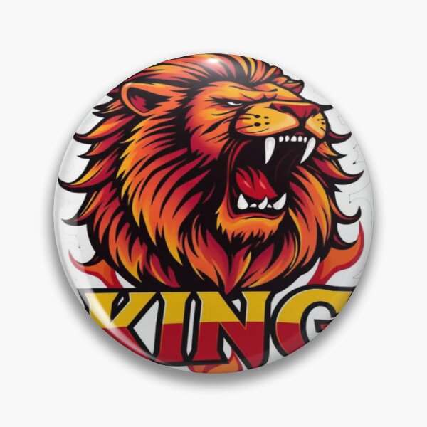 Item preview, King Lion Sticker – Majestic Jungle Power designed and sold by Imaginarium of Chaos falcon88 .