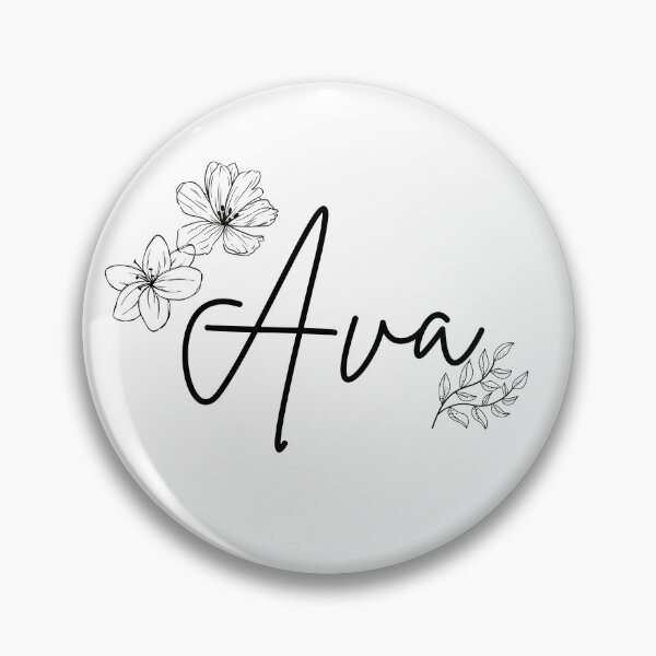 Item preview, Ava Name Floral designed and sold by RoseWinter.