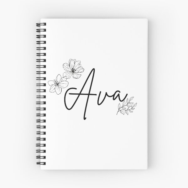 Item preview, Ava Name Floral designed and sold by RoseWinter.