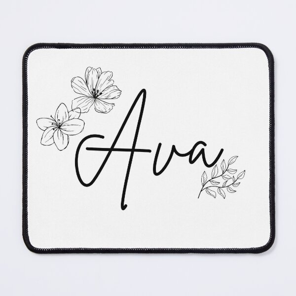 Item preview, Ava Name Floral designed and sold by RoseWinter.