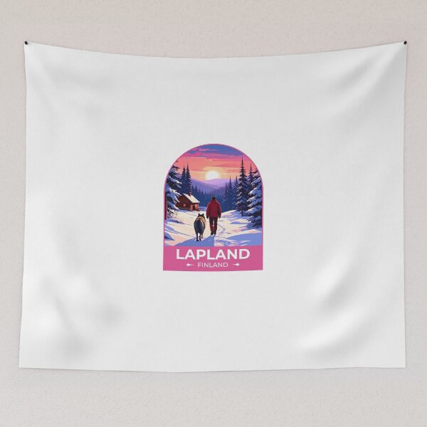Item preview, lapland Finland Sticker  designed and sold by TulipaGraphics.