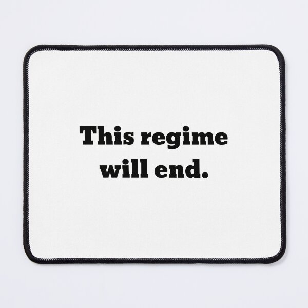 Item preview, This Regime Will End Black Text - Bold Political Protest Design designed and sold by Social Justice Designs & Art.