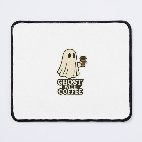 Item preview, Cute Ghost with Coffee Halloween Mug Design designed and sold by UVGMODA.