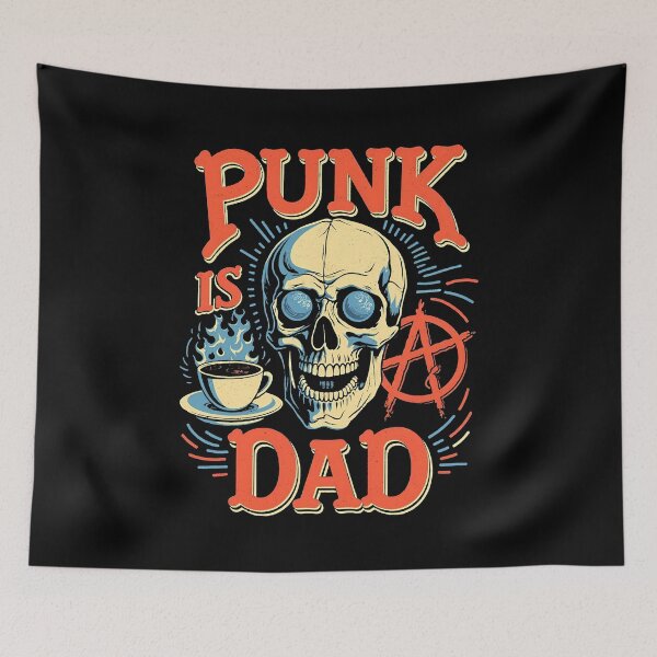 Item preview,  Punk is Dad - Skull & Punk Rock Father's Day Design designed and sold by Vintagenaut Co..