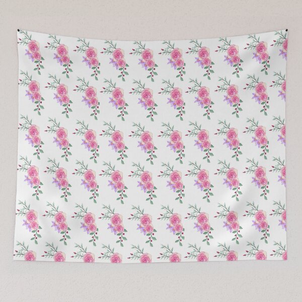 Item preview, Pastel Pink Floral Roses | Vibrant Rose Aesthetic on White Background designed and sold by teesprinkle.