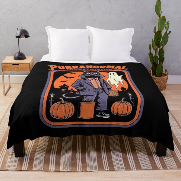 Item preview, "Purranormal Investigator" Cat & Ghost - Halloween & Paranormal Design designed and sold by Vintagenaut Co..