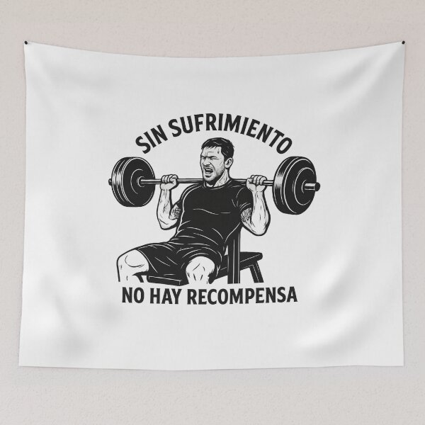 Item preview, Sin Sufrimiento No Hay Recompensa – Camiseta Motivacional de Gimnasio designed and sold by PlatanitoProud.