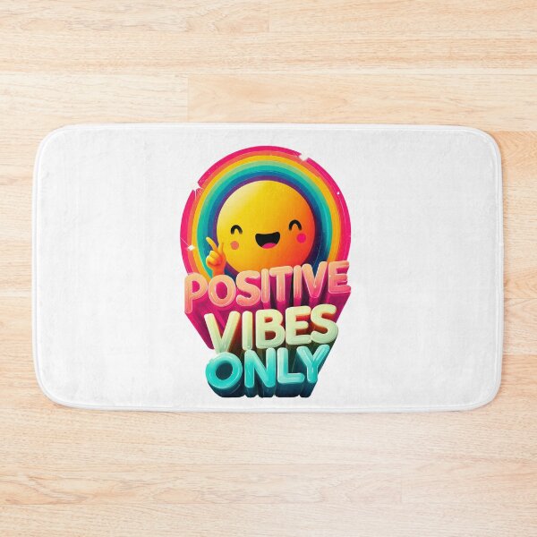 Item preview, Positive Vibes Only – Cute Rainbow Smiling Sun Vector Art designed and sold by VisionaryVeils.
