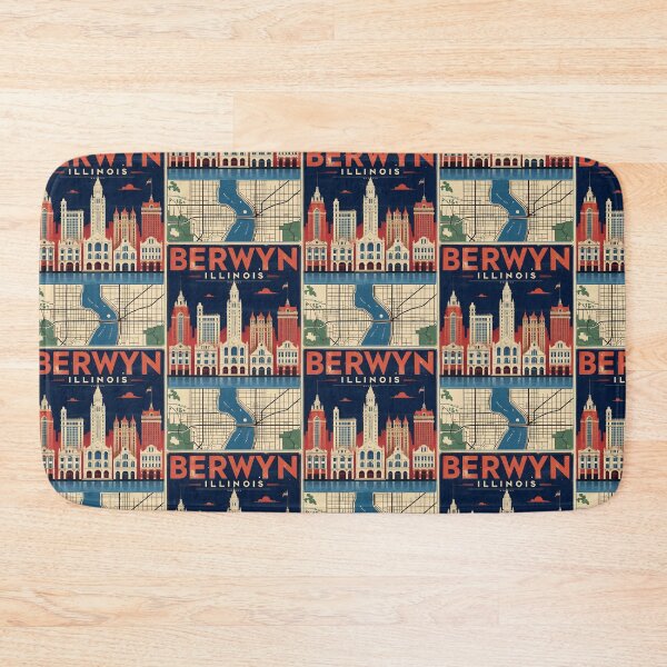 Item preview, Berwyn Illinois 1950s USA Vintage Travel Tourism designed and sold by TravelersGems.