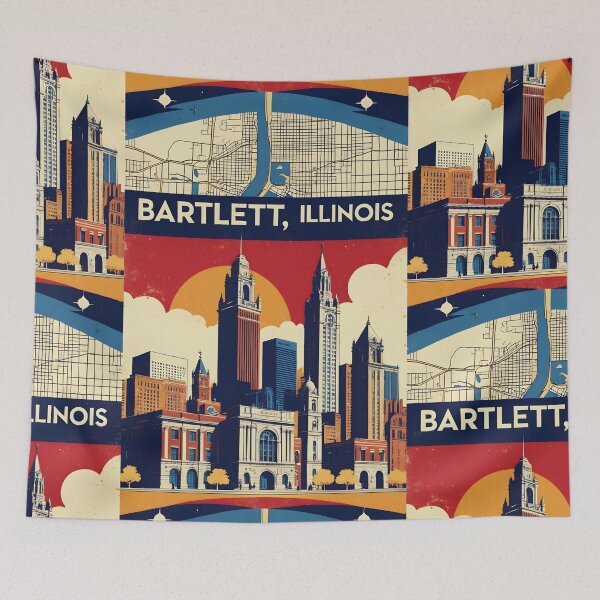 Item preview, Bartlett Illinois 1950s USA Vintage Travel Tourism designed and sold by TravelersGems.