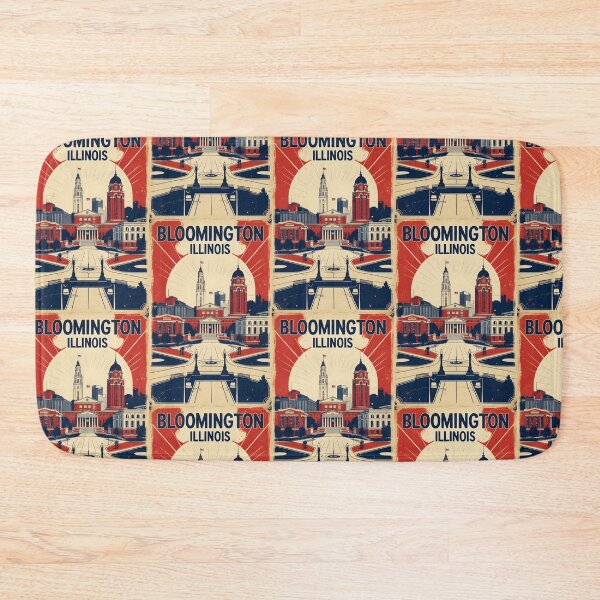 Item preview, Bloomington Illinois 1950s USA Vintage Travel Tourism designed and sold by TravelersGems.