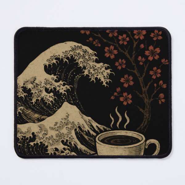 Item preview, Japanese Coffee - The Great Wave Off Kanagawa Inspired designed and sold by DemureArtsy.