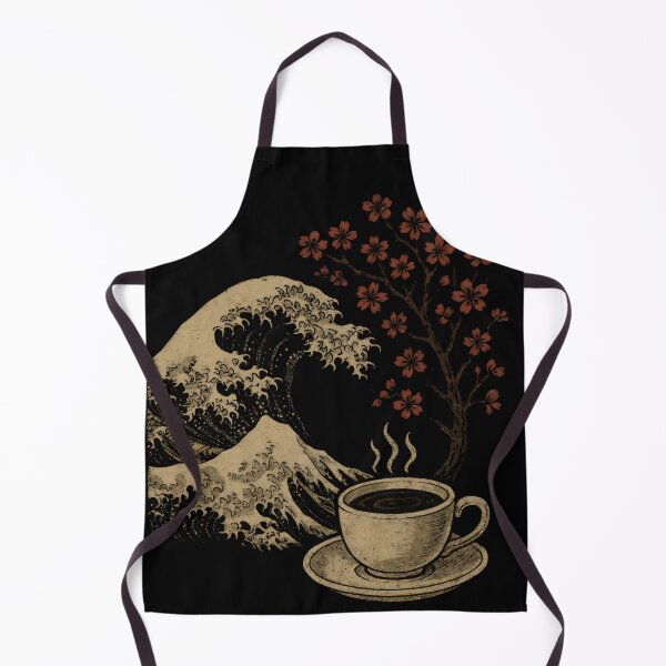 Item preview, Japanese Coffee - The Great Wave Off Kanagawa Inspired designed and sold by DemureArtsy.